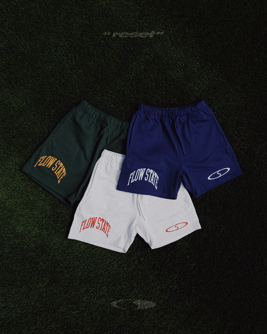 Flow State Navy Blue Cotton Shorts
