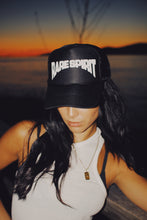 Load image into Gallery viewer, Rare Spirit Arch Logo Trucker Hat (Black)
