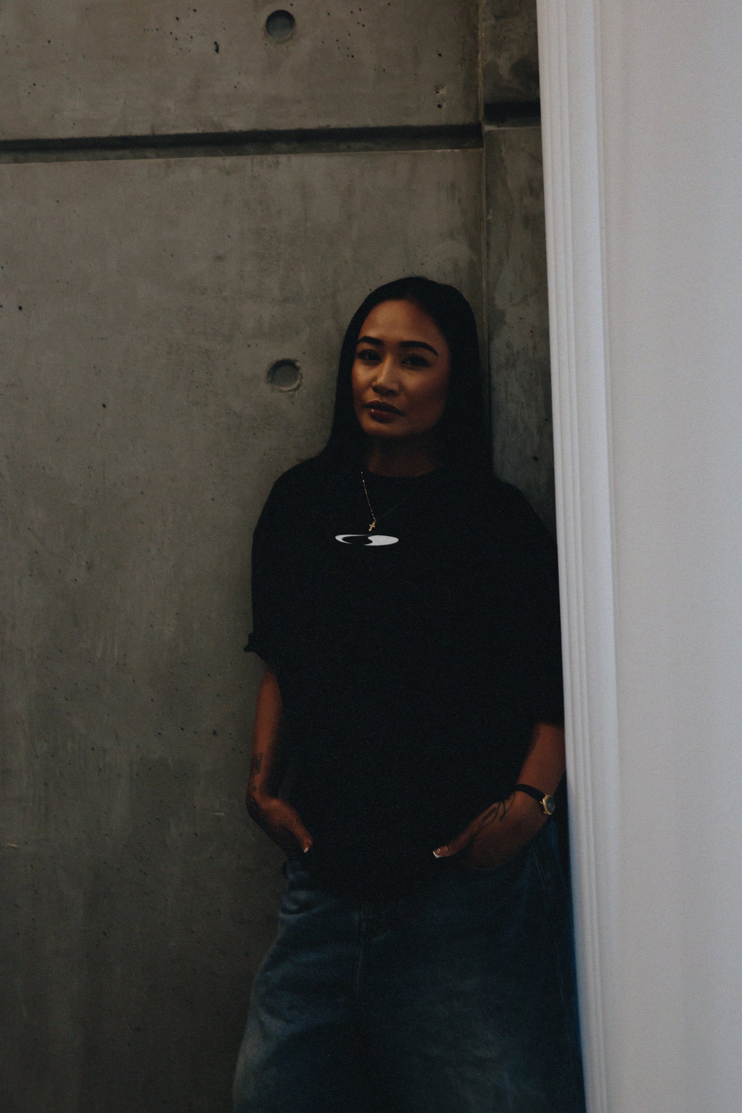 Crescent Logo Black Heavyweight T-Shirt