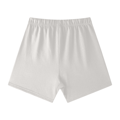 Flow State Oat Grey Cotton Shorts