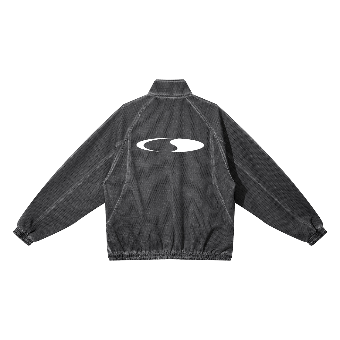 Crescent Vintage Wash Full Zip Mesh Jacket
