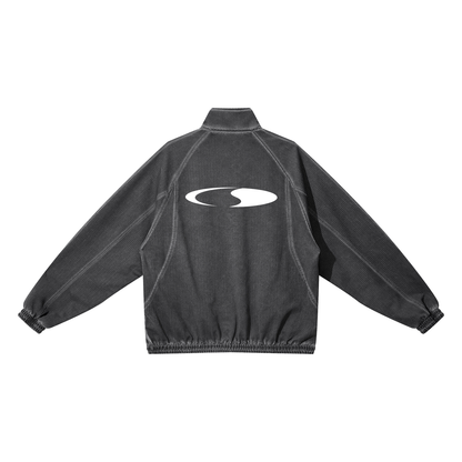 Crescent Vintage Wash Full Zip Mesh Jacket