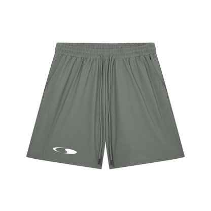 Crescent Logo Grey Technical Shorts