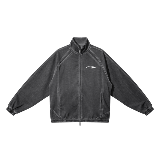 Crescent Vintage Wash Full Zip Mesh Jacket