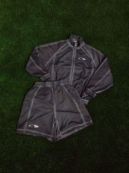 Crescent Vintage Wash Full Zip Mesh Jacket