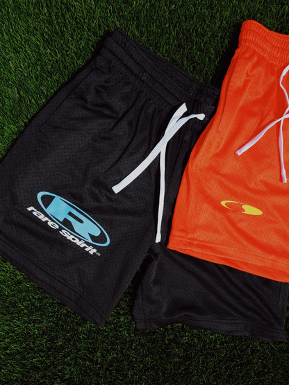 Big Circle Black Mesh Shorts
