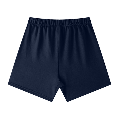 Flow State Navy Blue Cotton Shorts
