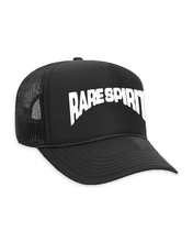 Load image into Gallery viewer, Rare Spirit Arch Logo Trucker Hat (Black)
