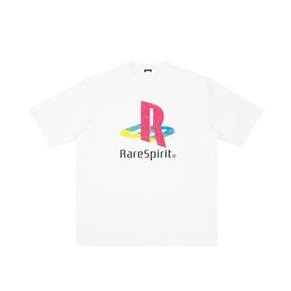 RS One Drop Shoulder White T-shirt