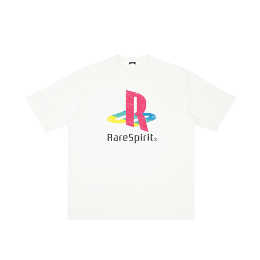 RS One Drop Shoulder White T-shirt