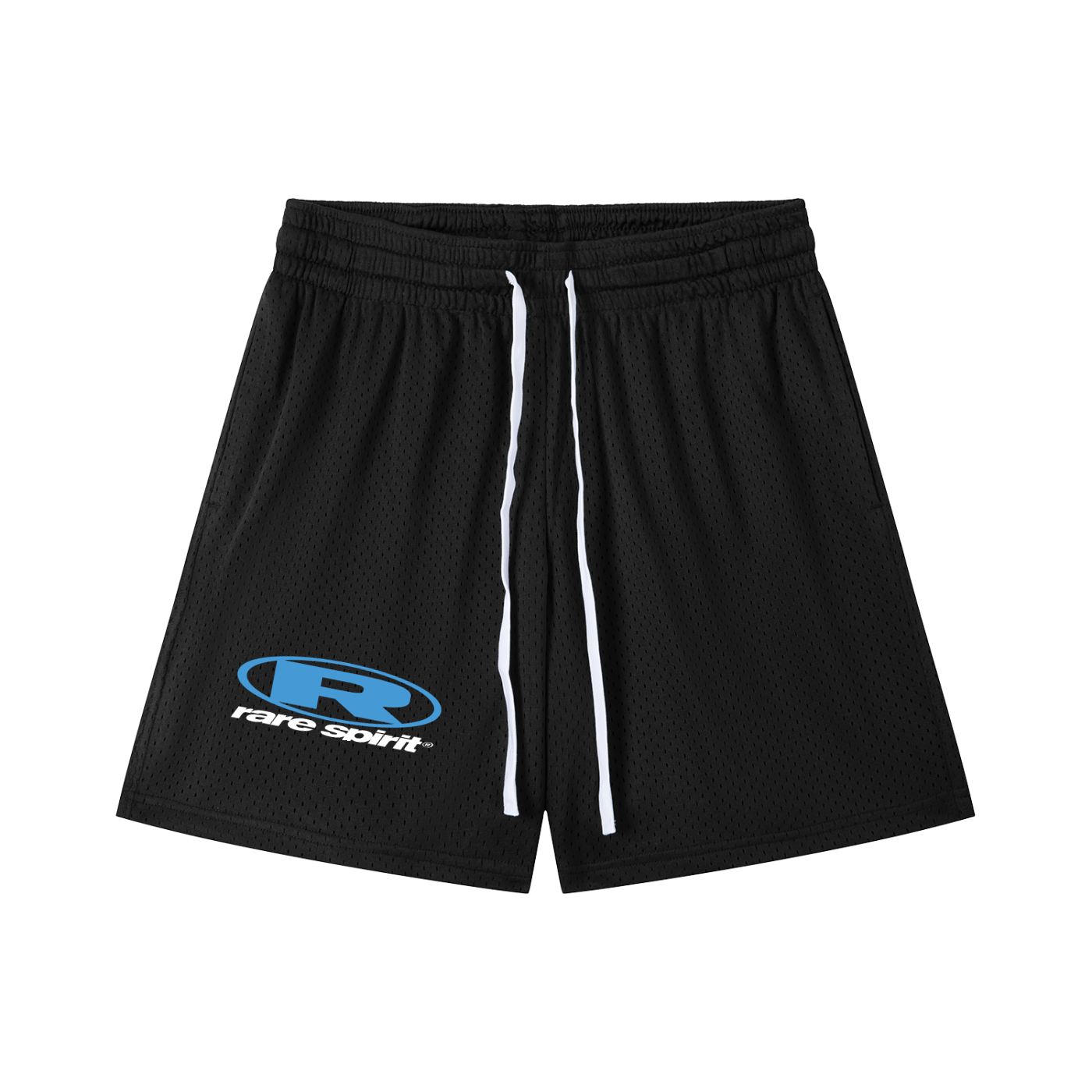 Big Circle Black Mesh Shorts