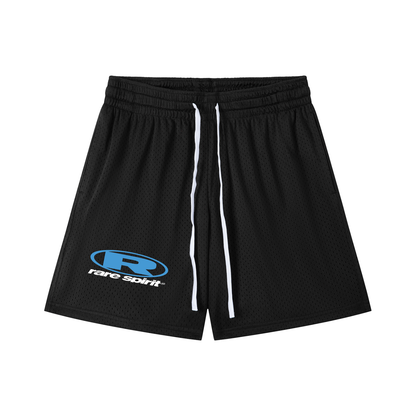 Big Circle Black Mesh Shorts