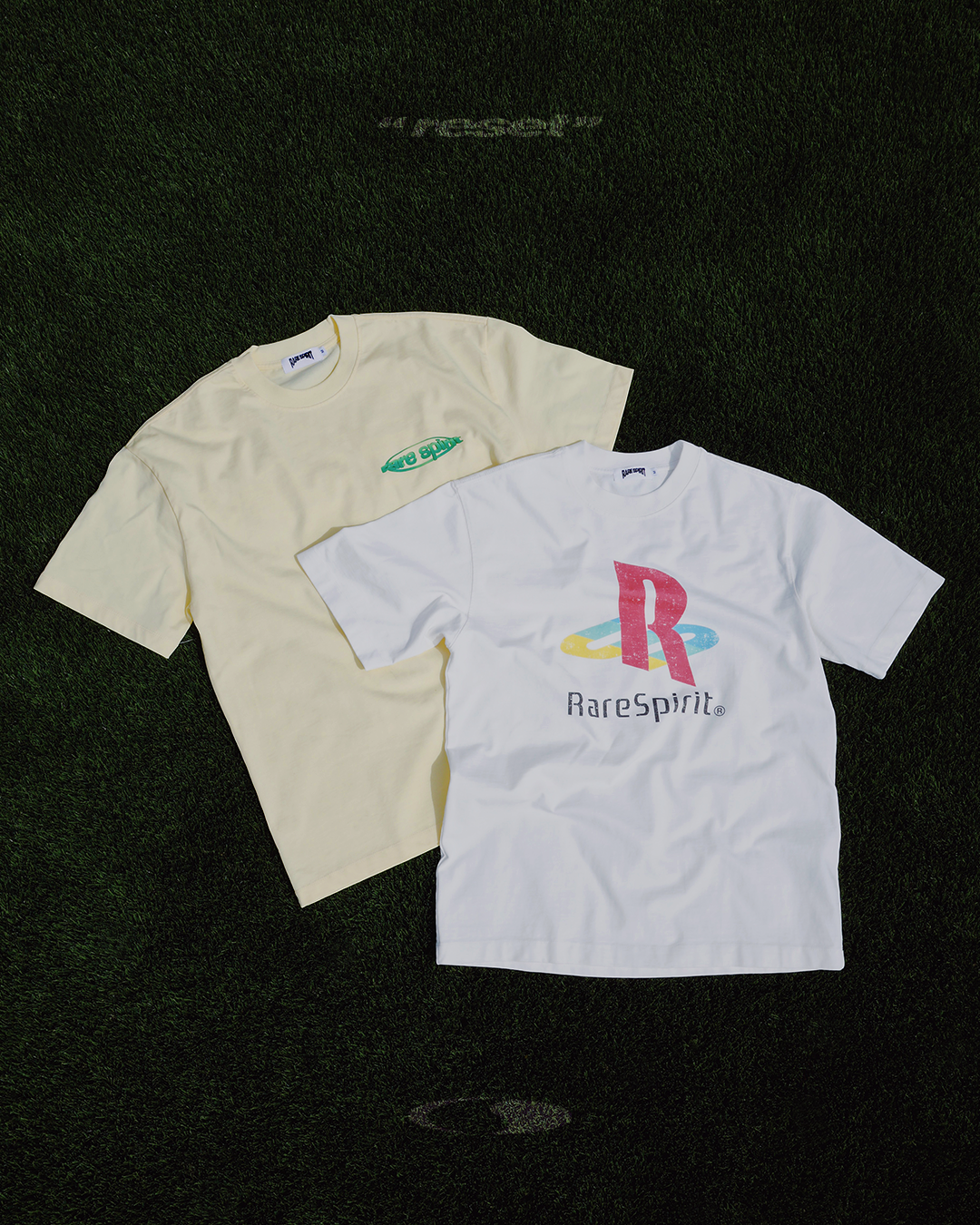 RS One Drop Shoulder White T-shirt