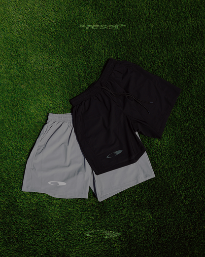 Crescent Logo Black Technical Shorts